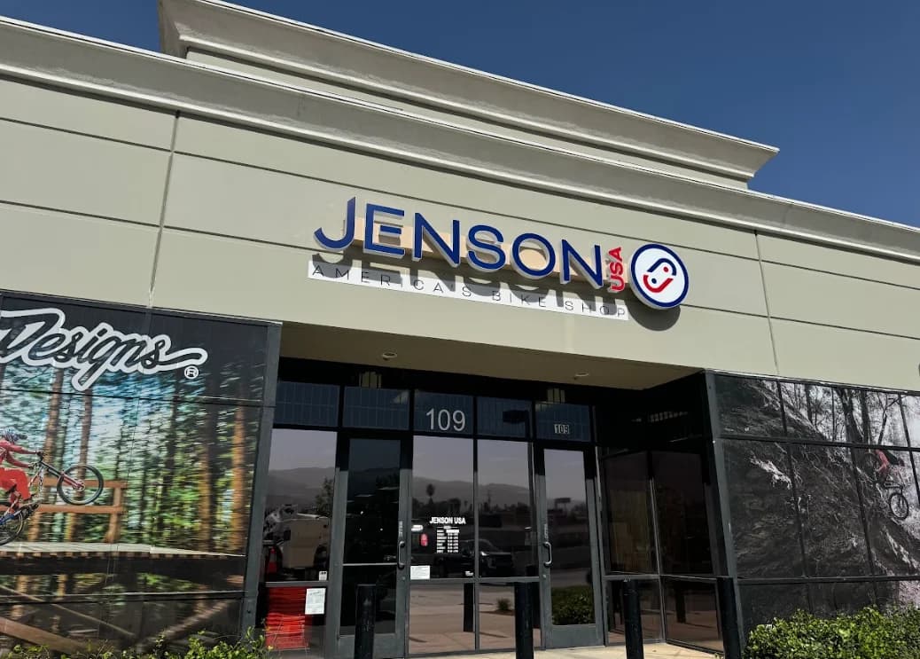 Real storefront channel letter sign installed above a glass entry